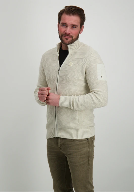 PME Legend Zip jacket cotton structure knit PKC2411363
