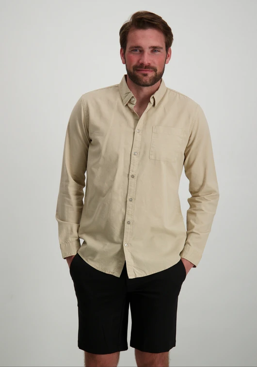 Pure Path Button up shirt with garment dye 24010209