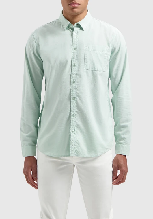 Pure Path Button up shirt with garment dye 24010209