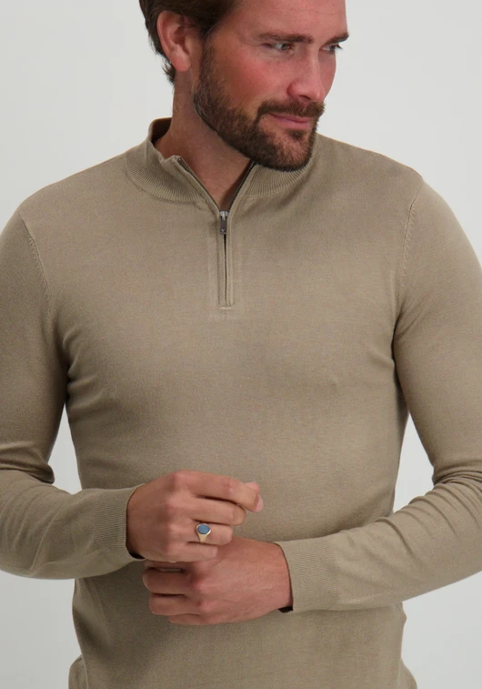 Pure Path Essential Knitwear Halfzip Sweater 10815
