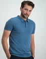 Pure Path Knitted polo with triangle print at 23010805