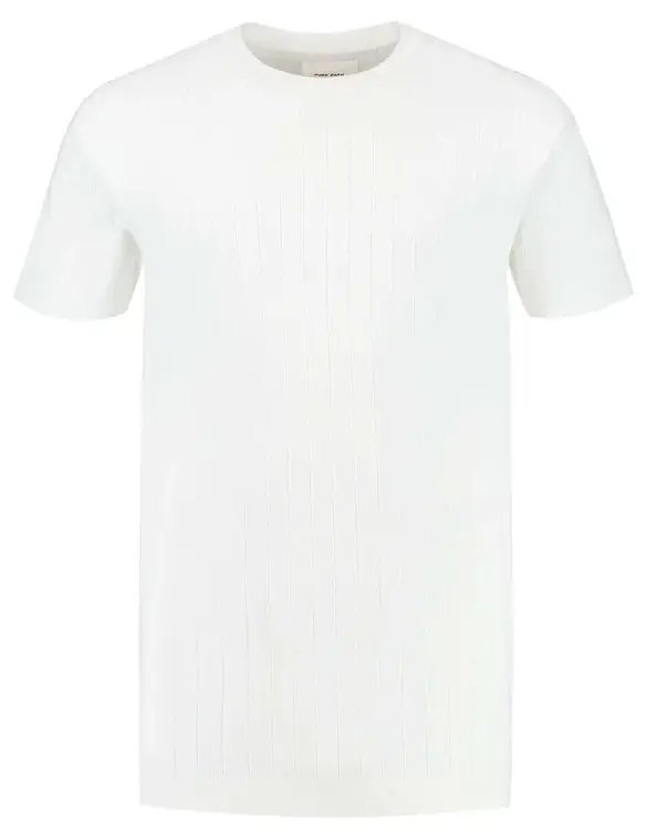 Pure Path Knitted short sleeve with drop need 24010808