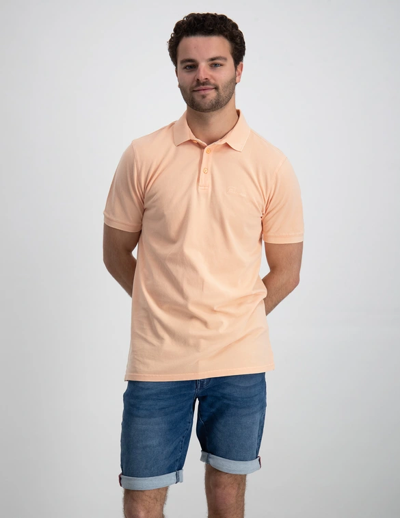 Pure Path Polo with button placket with embro 23010109