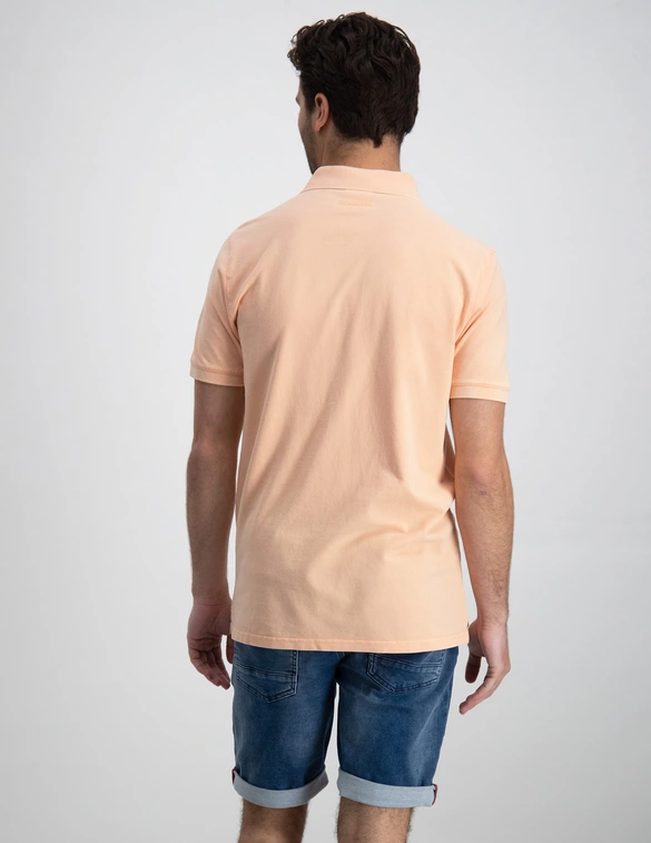 Pure Path Polo with button placket with embro 23010109