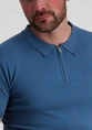 Pure Path Regular fit Polo SS Half Zip Knitwe 25010801