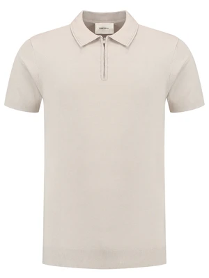 Pure Path Regular fit Polo SS Half Zip Knitwe 25010801