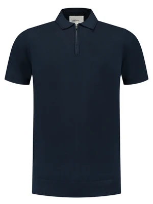 Pure Path Regular fit Polo SS Half Zip Knitwe 25010801