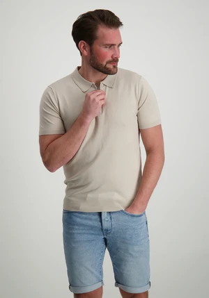 Pure Path Regular fit Polo SS Half Zip Knitwe 25010801