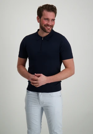 Pure Path Regular fit Polo SS Half Zip Knitwe 25010801