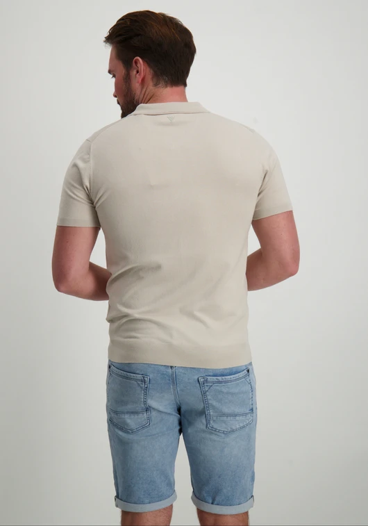 Pure Path Regular fit Polo SS Half Zip Knitwe 25010801