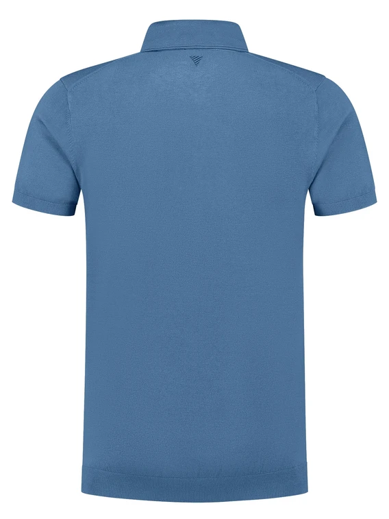 Pure Path Regular fit Polo SS Half Zip Knitwe 25010801