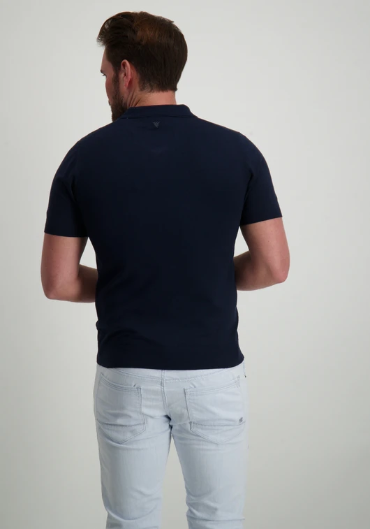 Pure Path Regular fit Polo SS Half Zip Knitwe 25010801