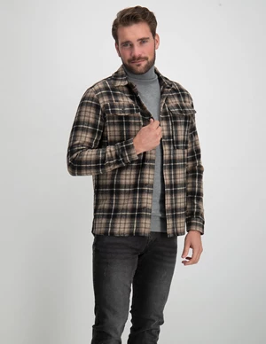 Pure Path Wool look check over shirt 23030207