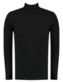 Purewhite Mockneck ribbed long sleeve with tw 22030103