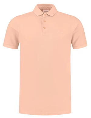 Purewhite Polo with button placket with embro 23010109