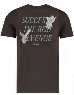 Purewhite T-shirt with front print and back a 23030103