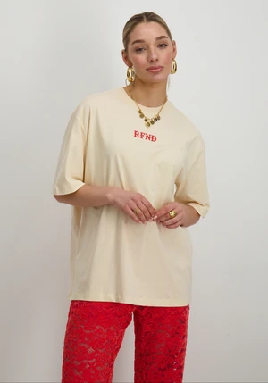 Refined Department Ladies knitted oversized t-shirt MAGGY R2502813625