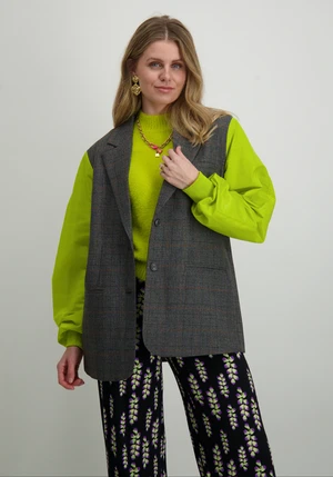 Refined Department ladies woven blazer bomber sleeves LIZE R2410455652