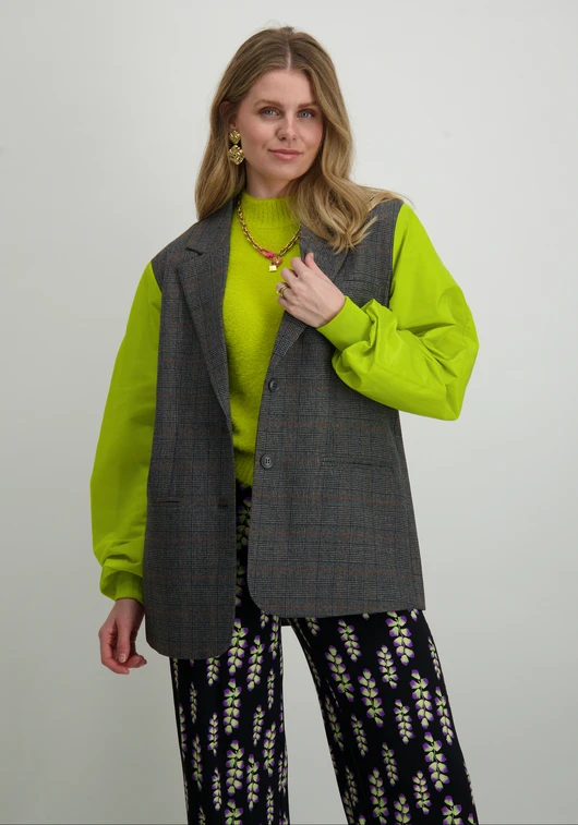 Refined Department ladies woven blazer bomber sleeves LIZE R2410455652