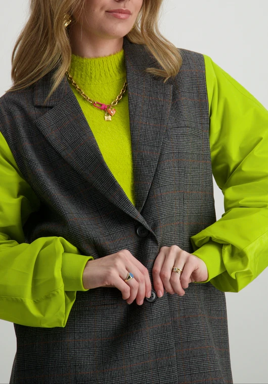Refined Department ladies woven blazer bomber sleeves LIZE R2410455652