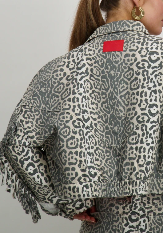 Refined Department Ladies woven leopard jacket WILLOW R2502476595