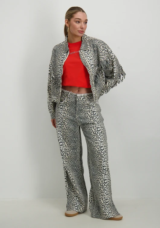 Refined Department Ladies woven leopard jacket WILLOW R2502476595