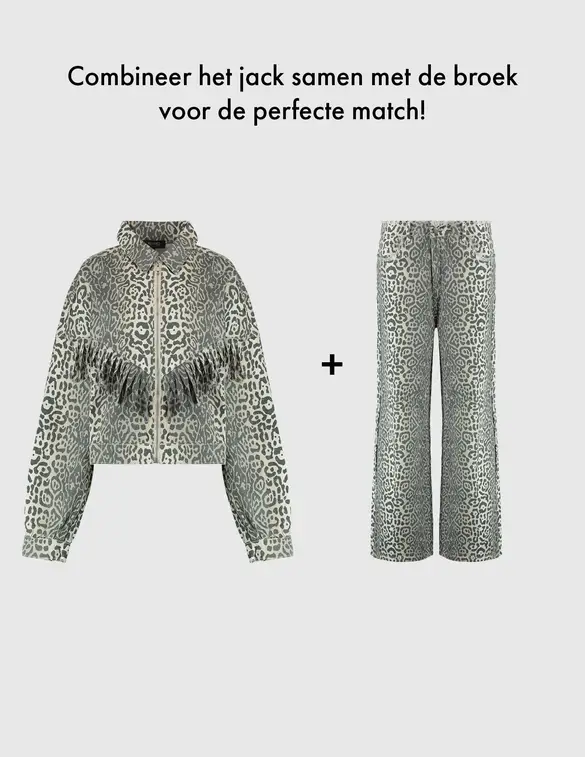Refined Department Ladies woven leopard jacket WILLOW R2502476595