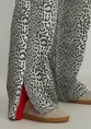 Refined Department Ladies woven straight leopard jeans HARVEY R2502176593