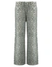 Refined Department Ladies woven straight leopard jeans HARVEY R2502176593