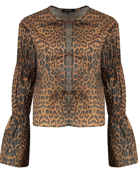 Refined Department Leopard blouse GEMMA R2409943634