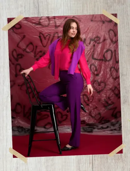 Romance in red Statement look