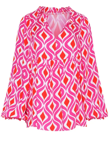 Smashed Lemon Blouse 23141 multi colour kopen bij The Stone