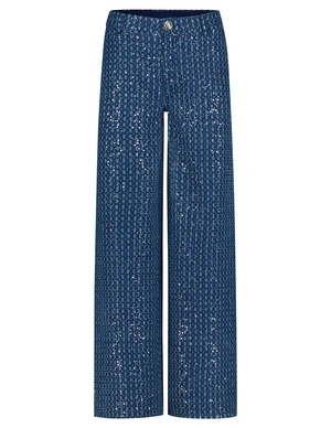 Tramontana 5-Pocket Sequin Denim Trousers C06-15-101