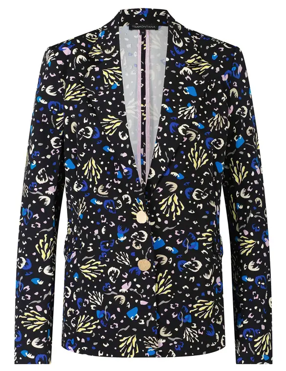 Tramontana Blazer Travel Abstract Flower Print Q07-09-801