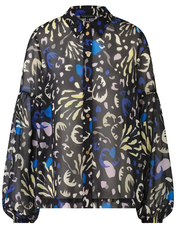 Tramontana Blouse Abstract Flower Print Q06-09-301