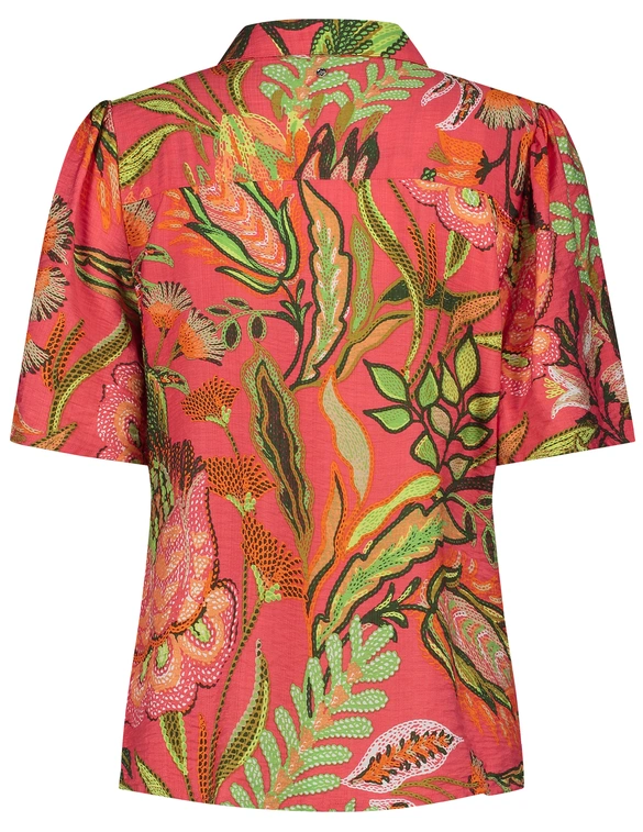 Tramontana Blouse Blooming Floral Stitch C11-16-301