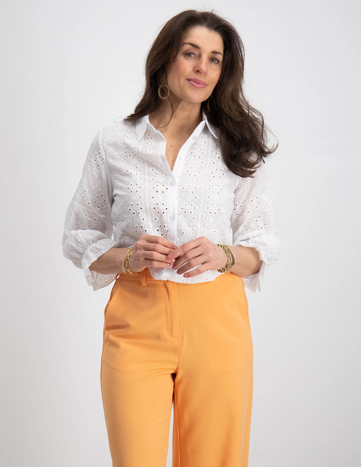 Tramontana Blouse Broderie Anglaise Q12-08-301 wit kopen The
