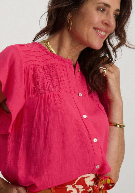 Tramontana Blouse Crinkle S/S A03-12-302