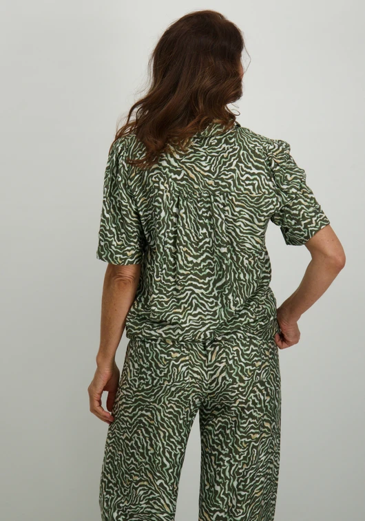 Tramontana Blouse Zebra Swirl C21-15-301