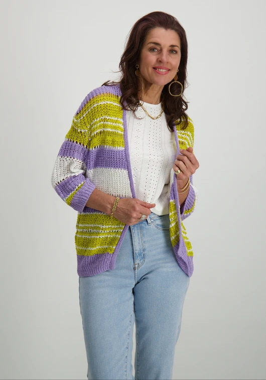 Tramontana Cardigan Striped Y01-12-701