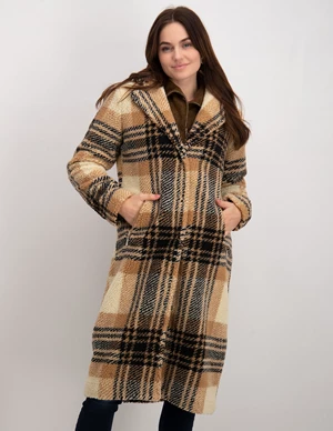 Tramontana Coat Fake Fur Check M01-02-901