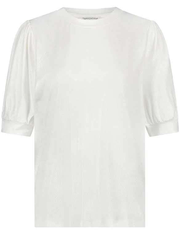 Tramontana Coated Puff-Sleeve T-Shirt D05-15-401