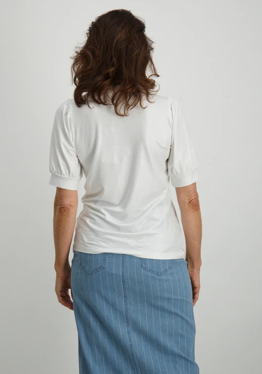 Tramontana Coated Puff-Sleeve T-Shirt D05-15-401