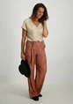 Tramontana Crinkled Satin Top C40-15-401
