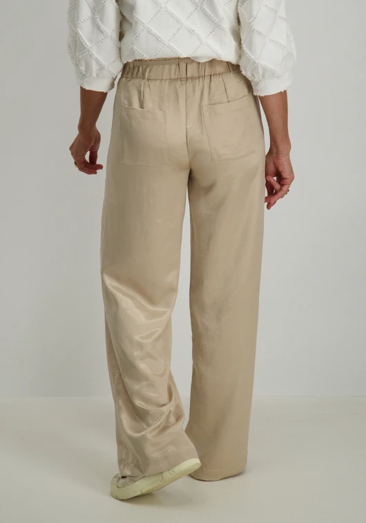 Tramontana Crinkled Satin Trousers C40-15-101