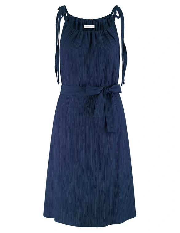 Tramontana Crinkled Tie-Strap Dress S01-16-502