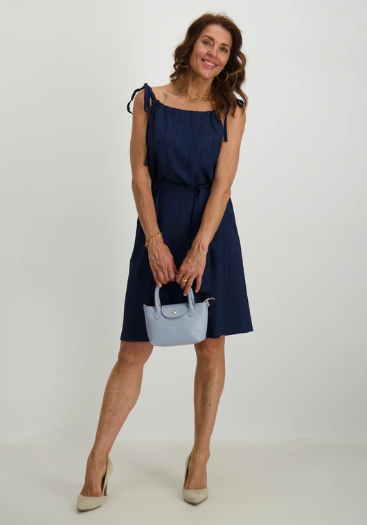 Tramontana Crinkled Tie-Strap Dress S01-16-502
