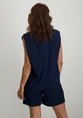 Tramontana Crinkled Top Pleated Shoulder S01-16-401
