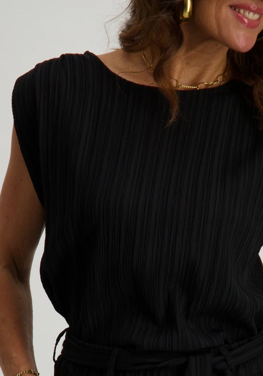 Tramontana Crinkled Top Pleated Shoulder S01-16-401