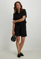 Tramontana Crinkled Wide-Leg Shorts S01-16-102